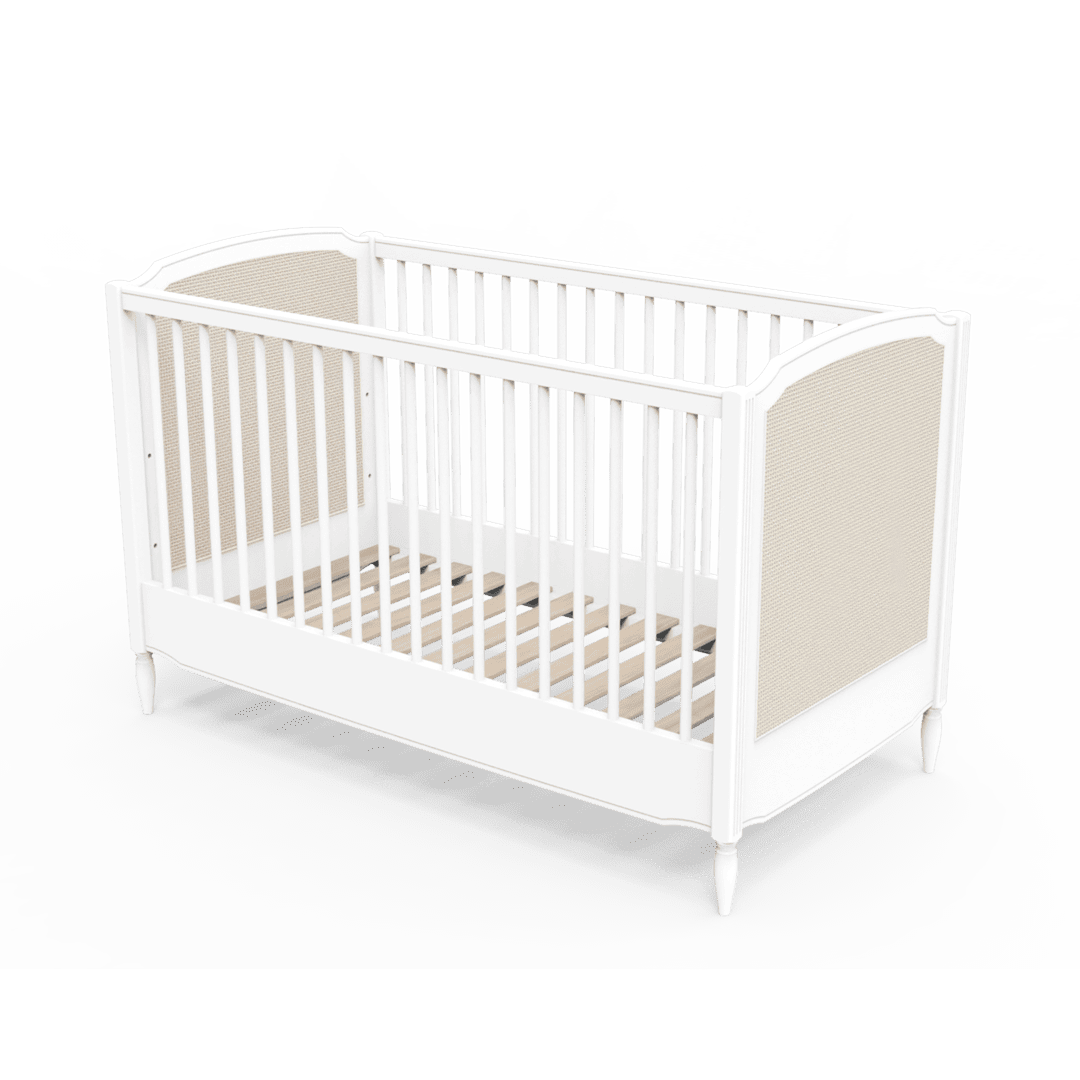 Cuna de Madera White Ratán 60 x 120 CM