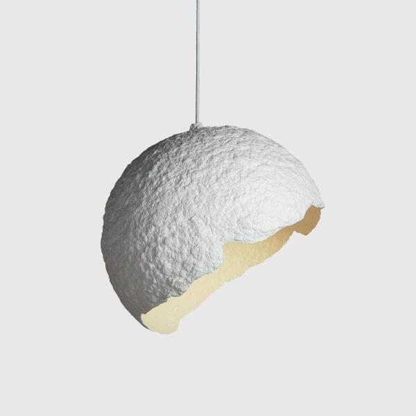 Lámpara Colgante Bris Papel Maché  White